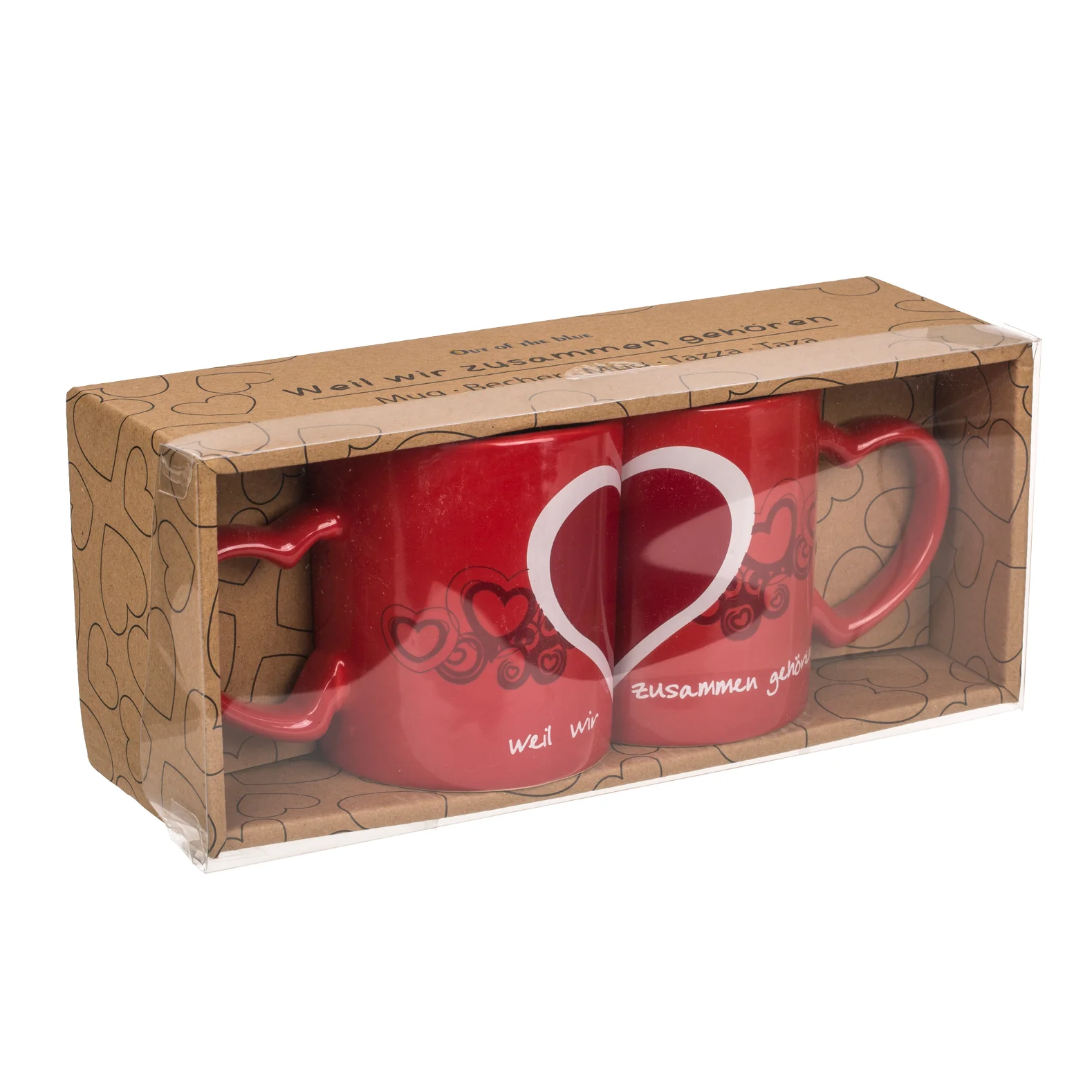 Doppeltasse Herz Weil wir zusammen gehören - Image 4