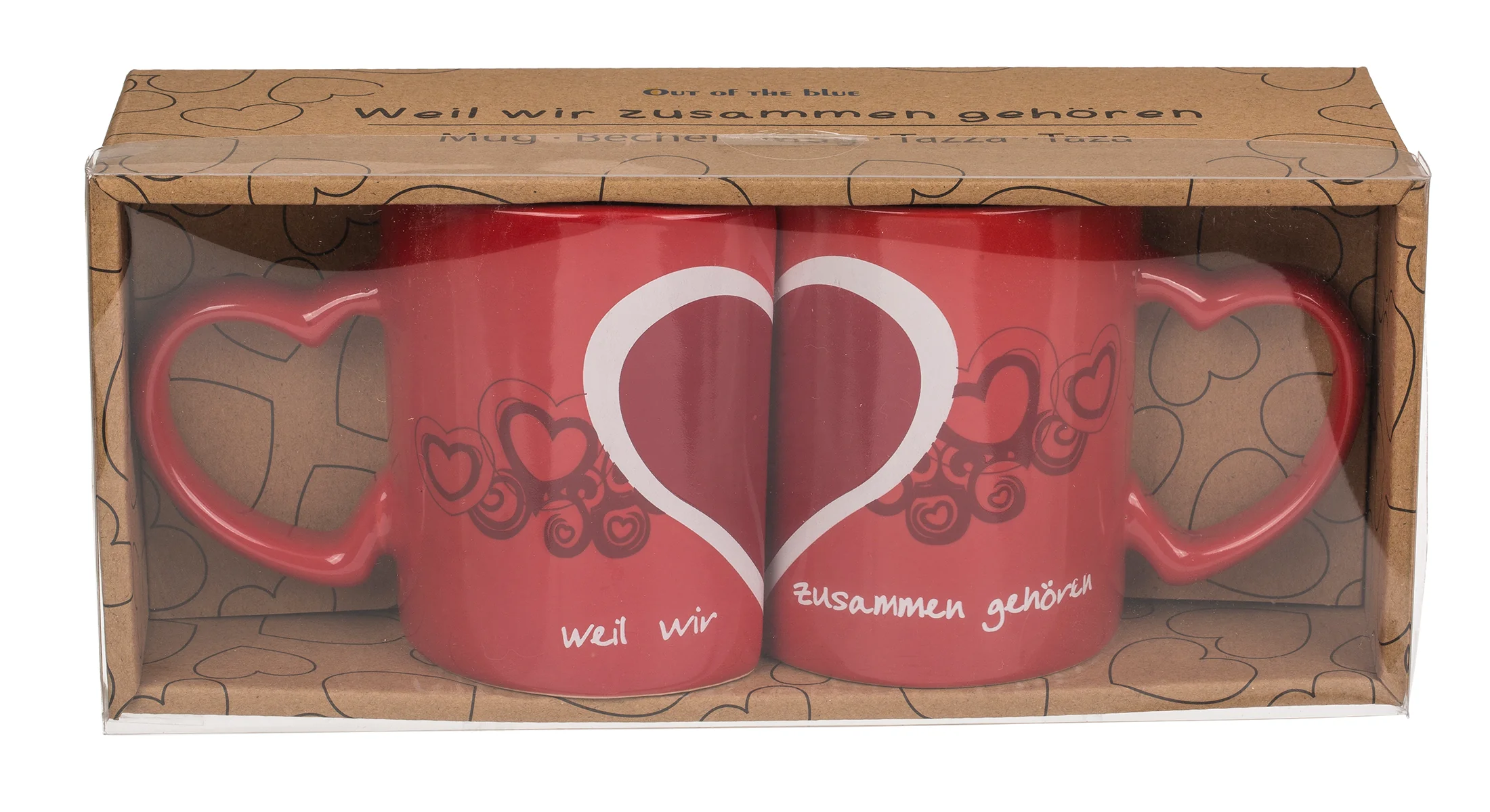 Doppeltasse Herz Weil wir zusammen gehören - Image 5