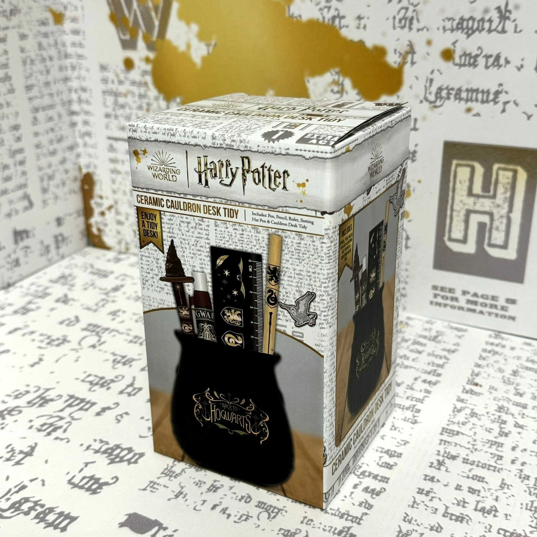 Harry Potter Stiftebecherset Kessel Hogwarts mit Deckel - Image 3