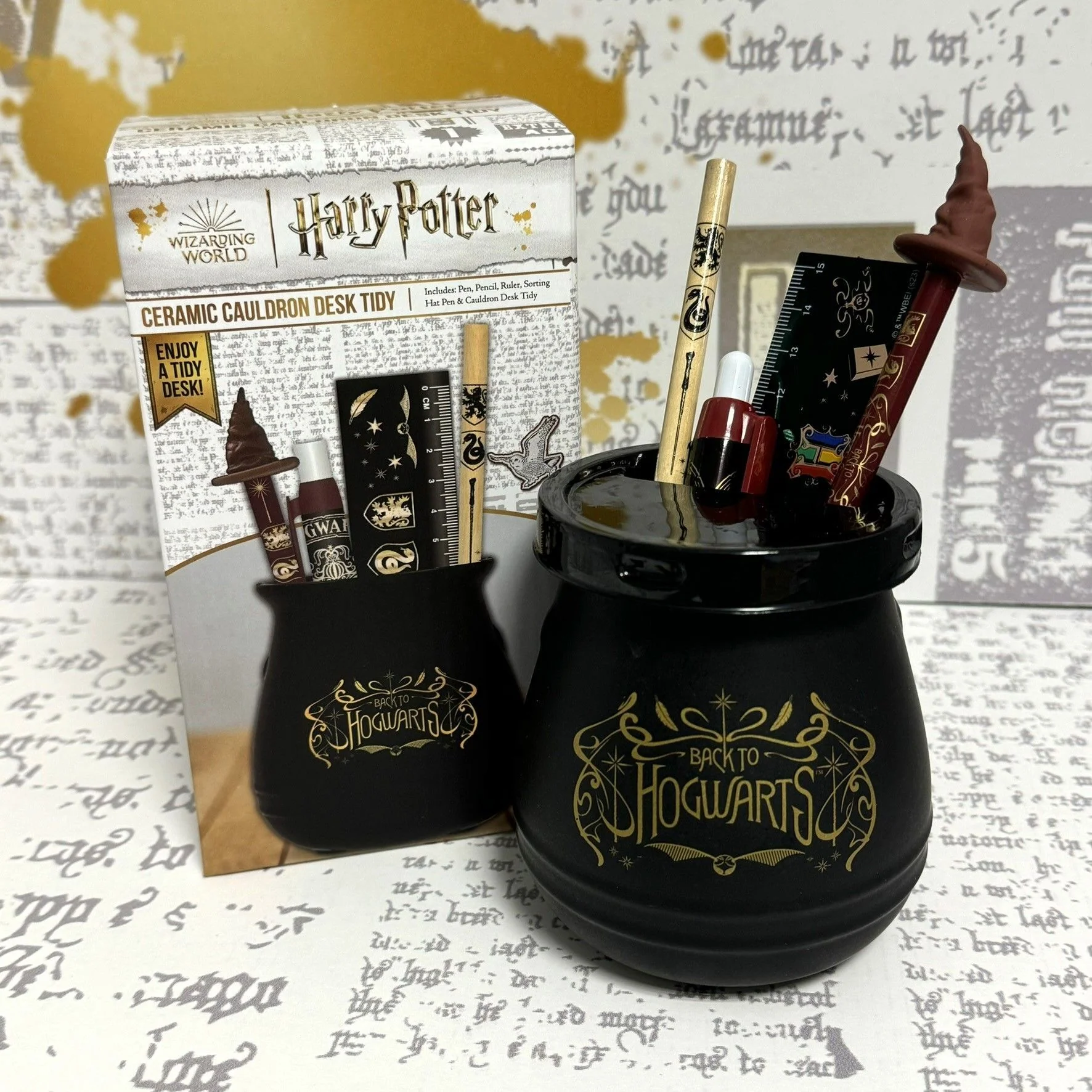 Harry Potter Stiftebecherset Kessel Hogwarts mit Deckel - Image 4
