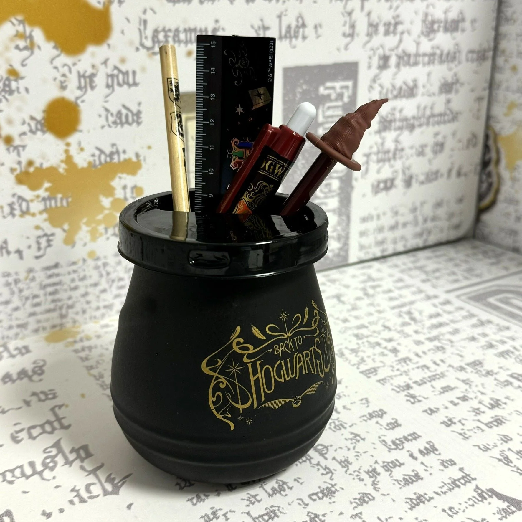 Harry Potter Stiftebecherset Kessel Hogwarts mit Deckel - Image 5