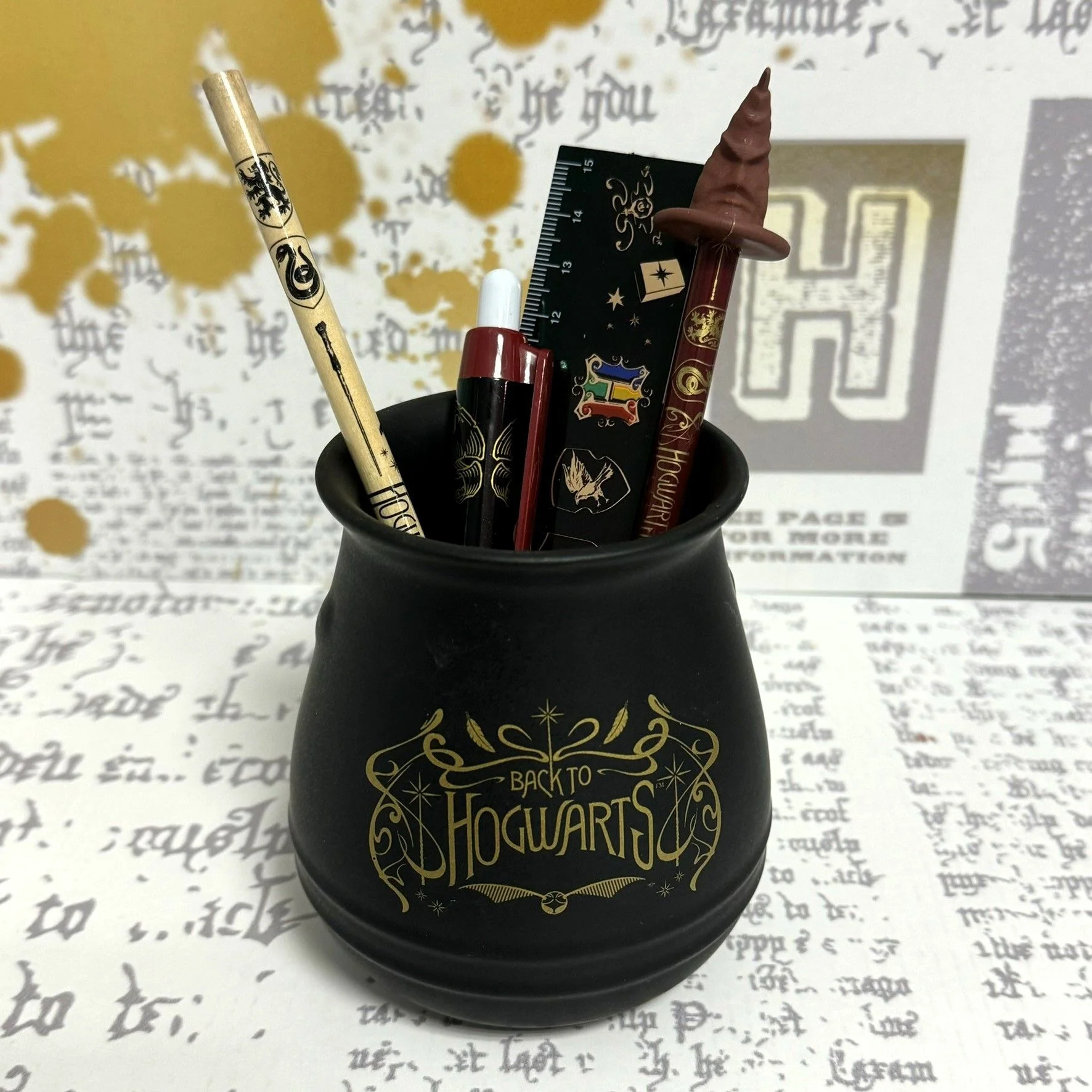 Harry Potter Stiftebecherset Kessel Hogwarts mit Deckel - Image 6