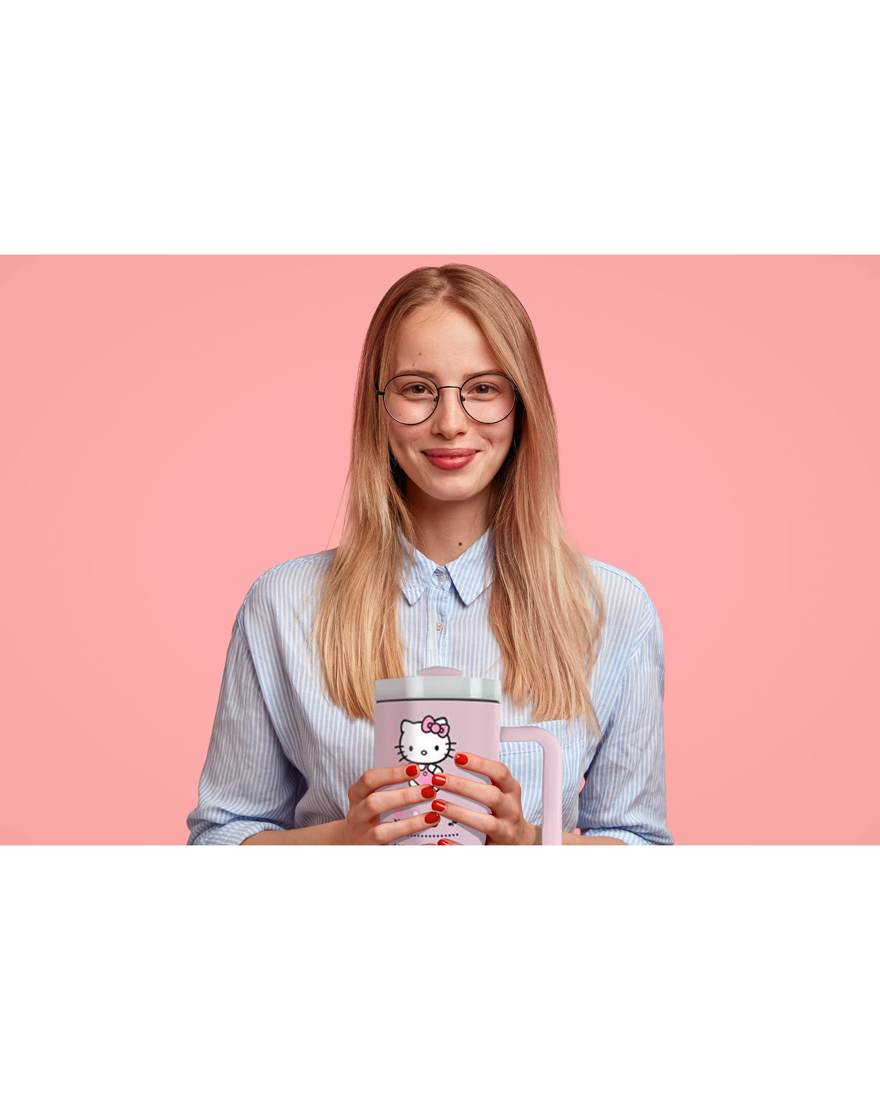 Hello Kitty Tumbler Quencher - Rosa, Füllmenge ca. 1,2 Liter - Image 6