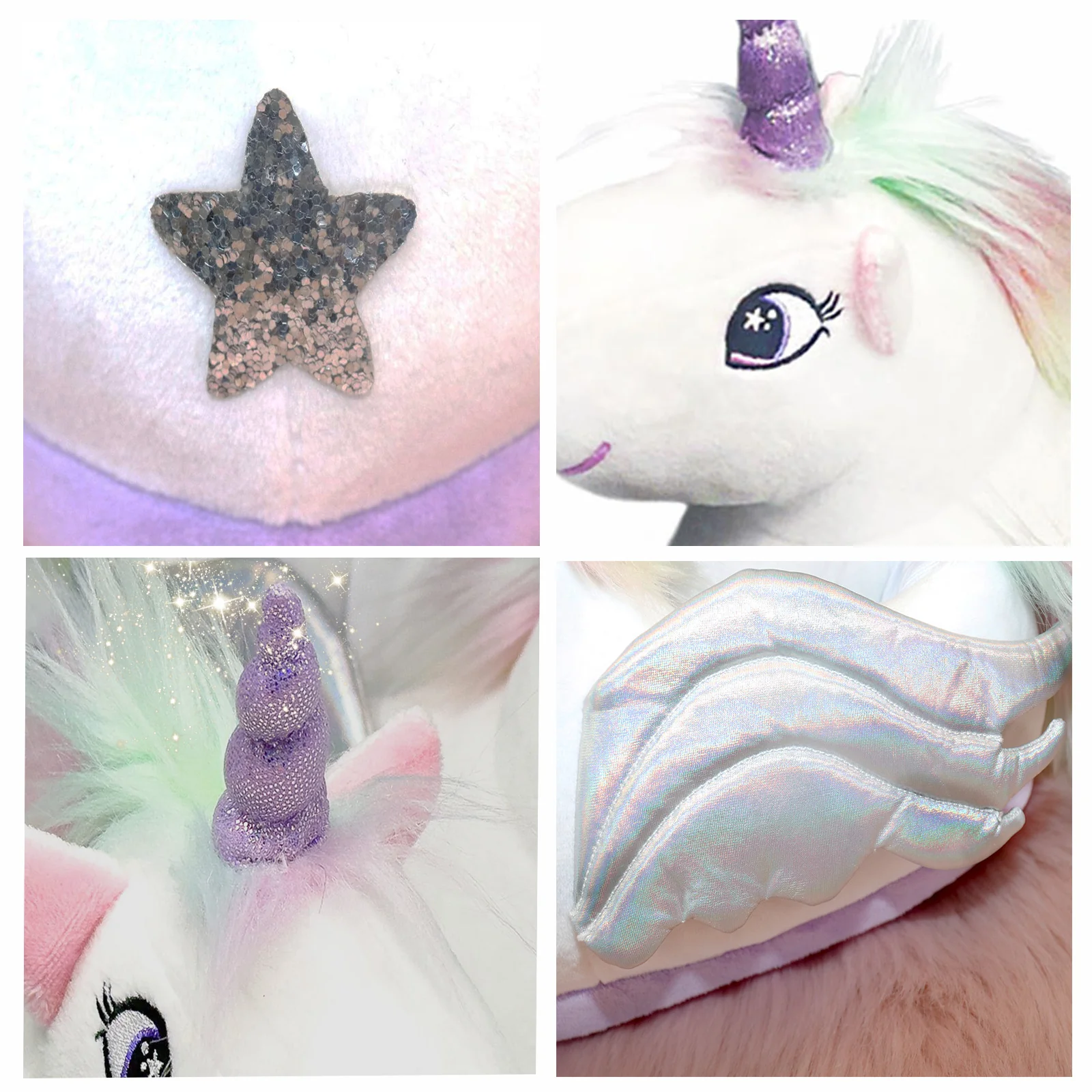 Pegasus Kinder Hausschuhe SLOFFIES One Size Kids Einhorn - Image 9