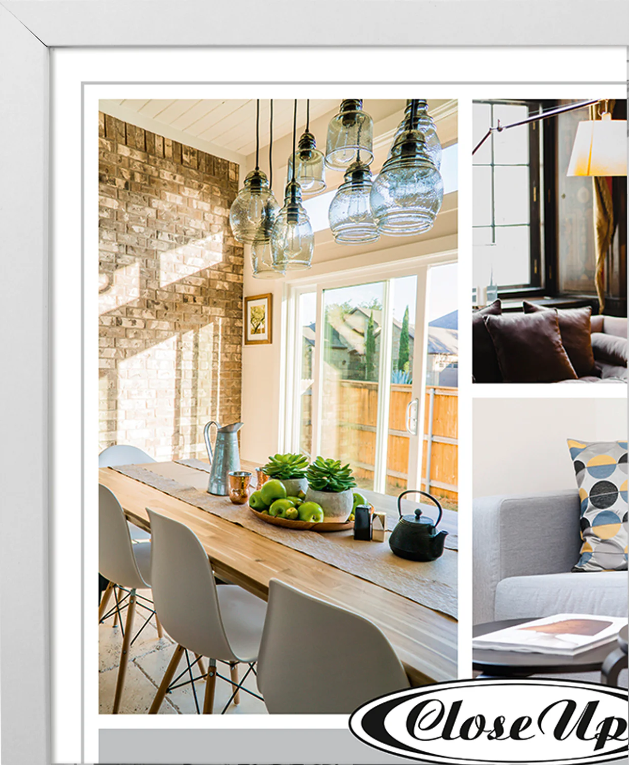 Posterrahmen 50 x 70 cm Holzdekor weiß - Image 3