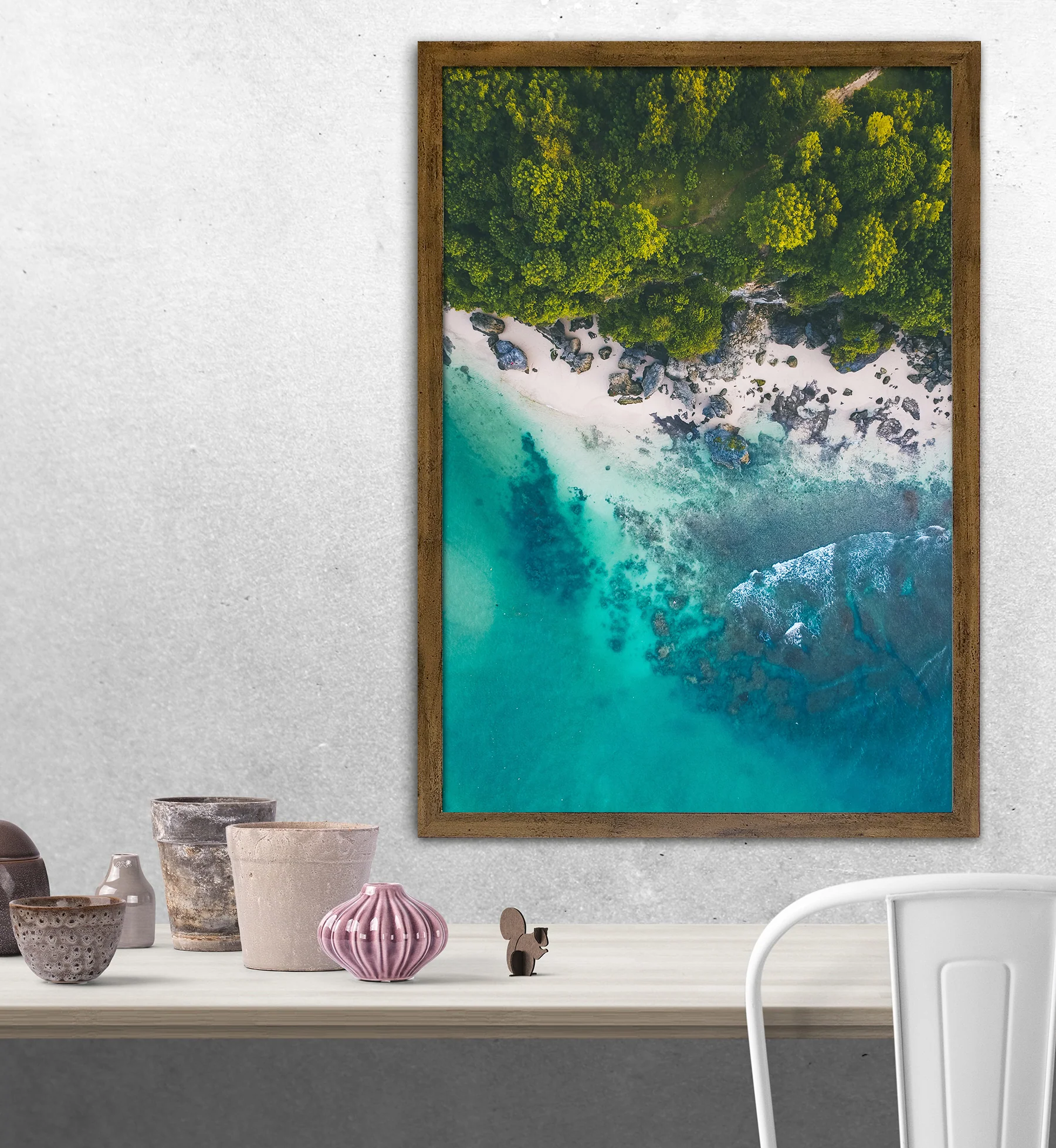 Posterrahmen 59,4 x 84 cm Din A1, Holzdekor Eiche dunkel - Image 6