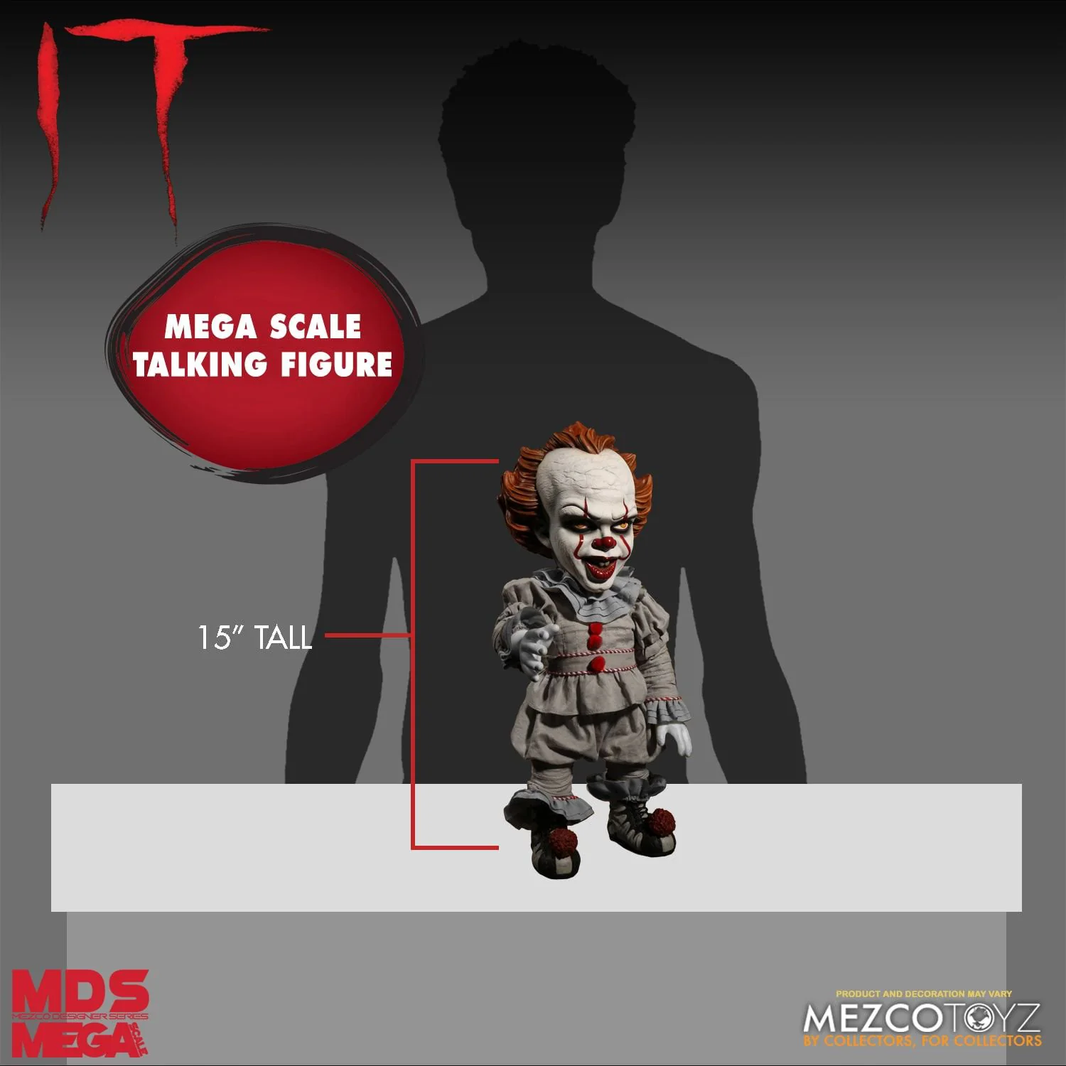 Stephen Kings ES 15' Puppe Talking Pennywise Mega Scale - Image 6