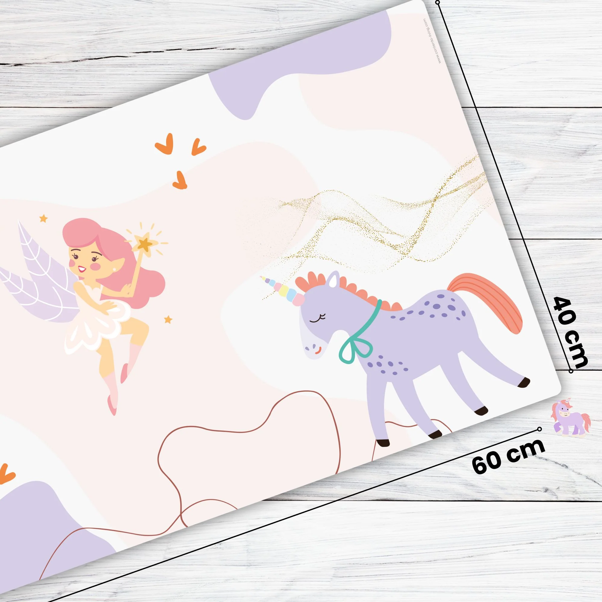 Zauberfee und Einhorn Schreibtischunterlage - Image 4